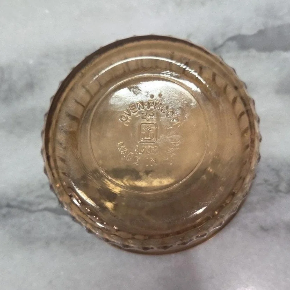 Anchor Hocking Amber Ramekin #1434, Vintage Custard Dish, Brown Kitchenware‎